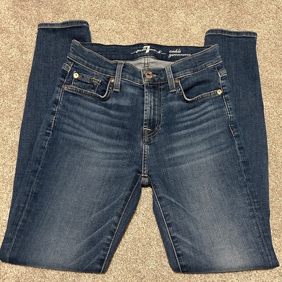 7 For All Mankind Gweneviere Ankle Size 24 - Picture 3 of 8